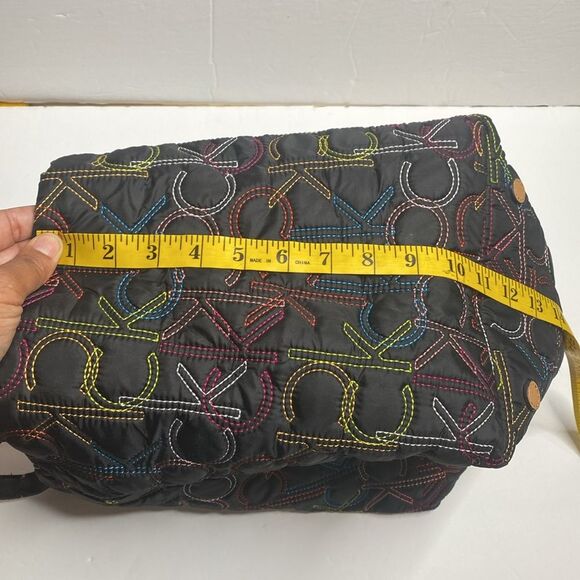Calvin Klein Multi Color Embroidered Stitch Nylon Bag - Picture 7 of 10